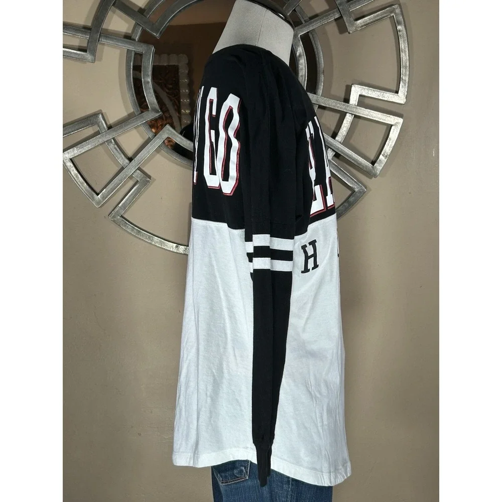 NHL Chicago Blackhawks‎ Women New Era By 5th & Ocean Long Sleeve shirt L 2 Sided